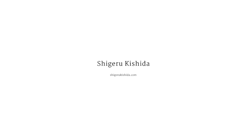 Shigeru Kishida | 岸田繁 オフィシャルサイト